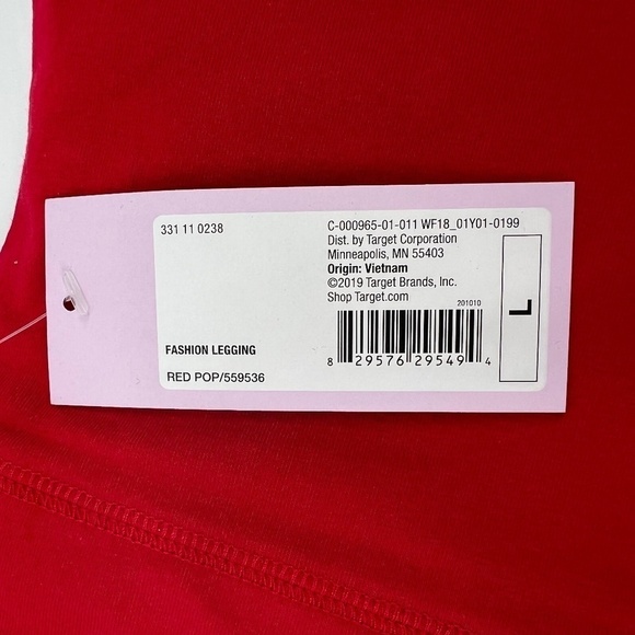 NWT Wild Fable Women's Red Leggings Size Large - Picture 5 of 7